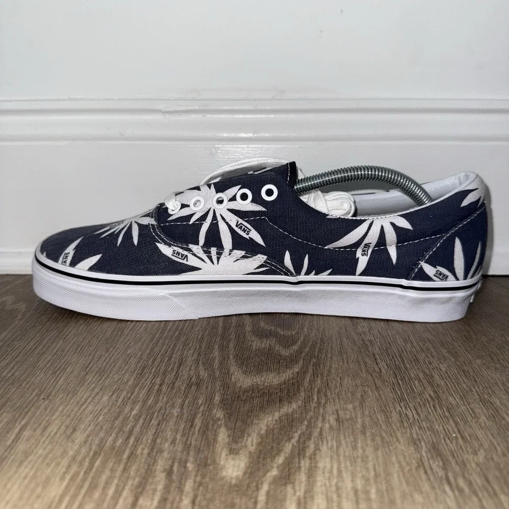 NEW Vans Van Doren Shoes Old Skool Palm Trees Men's 12 Blue Classic Gum Bottom
